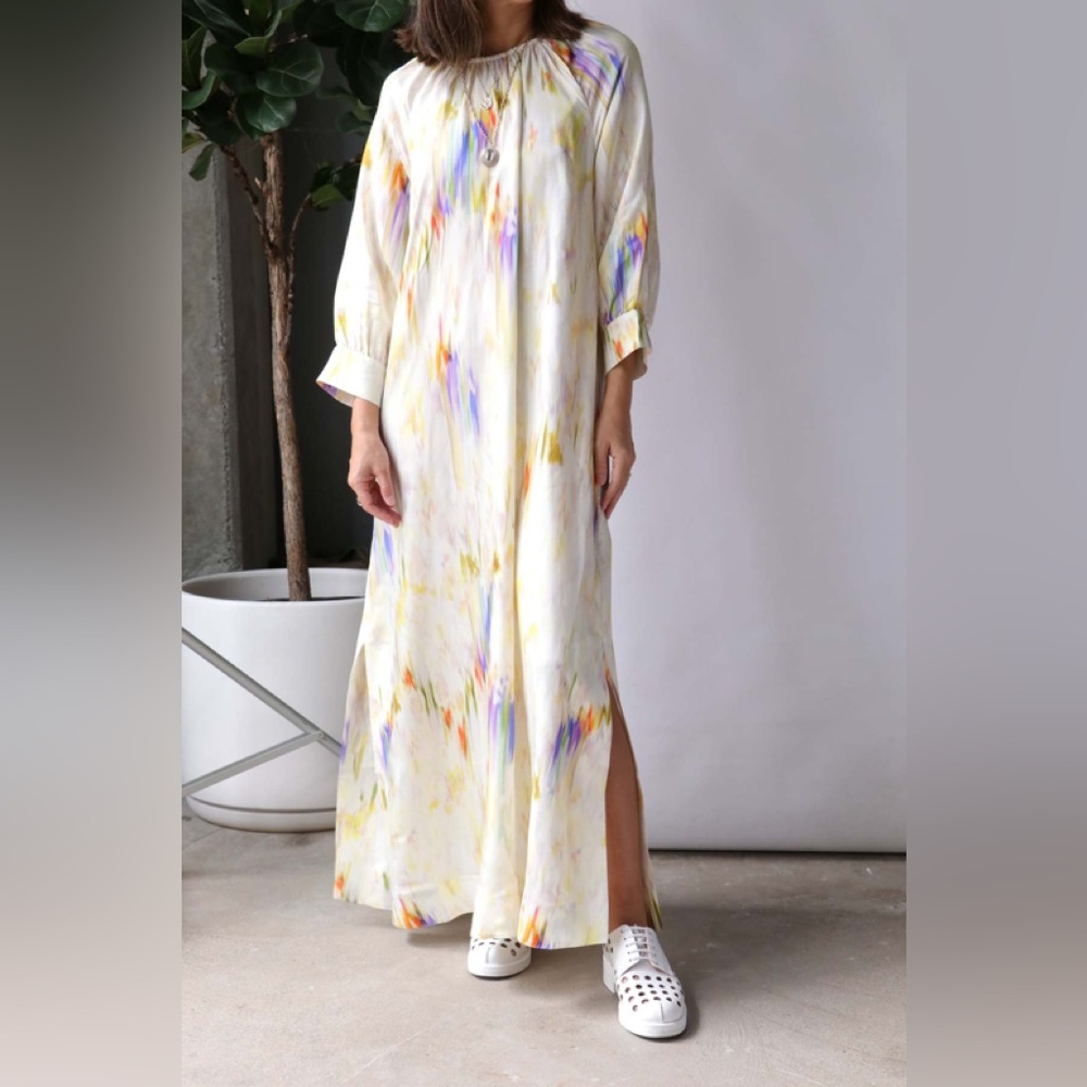 Rodebjer Awa Watercolor Maxi Dress NWT Small and Medium